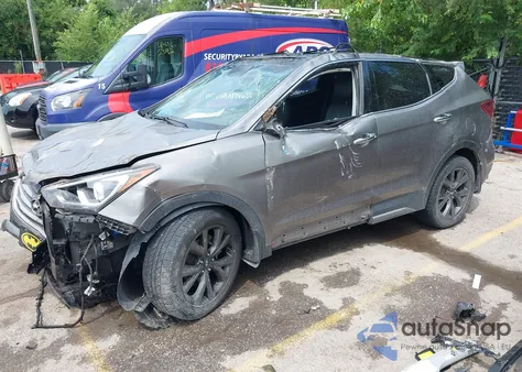 2017 Hyundai Santa Fe Sport 2.0T Ultimate из США, поврежденный, VIN 5XYZWDLA5HG422255